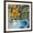 Brown Frame, variant on Art.com Orange Daisies In Blue Vase Art Print by Jane Slivka, 16" x 16"