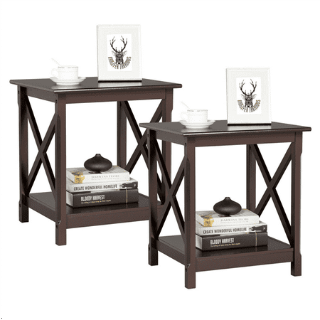 yaheetech x design bedside tables nightstand with open yaheetech x design bedside tables nightstand with open