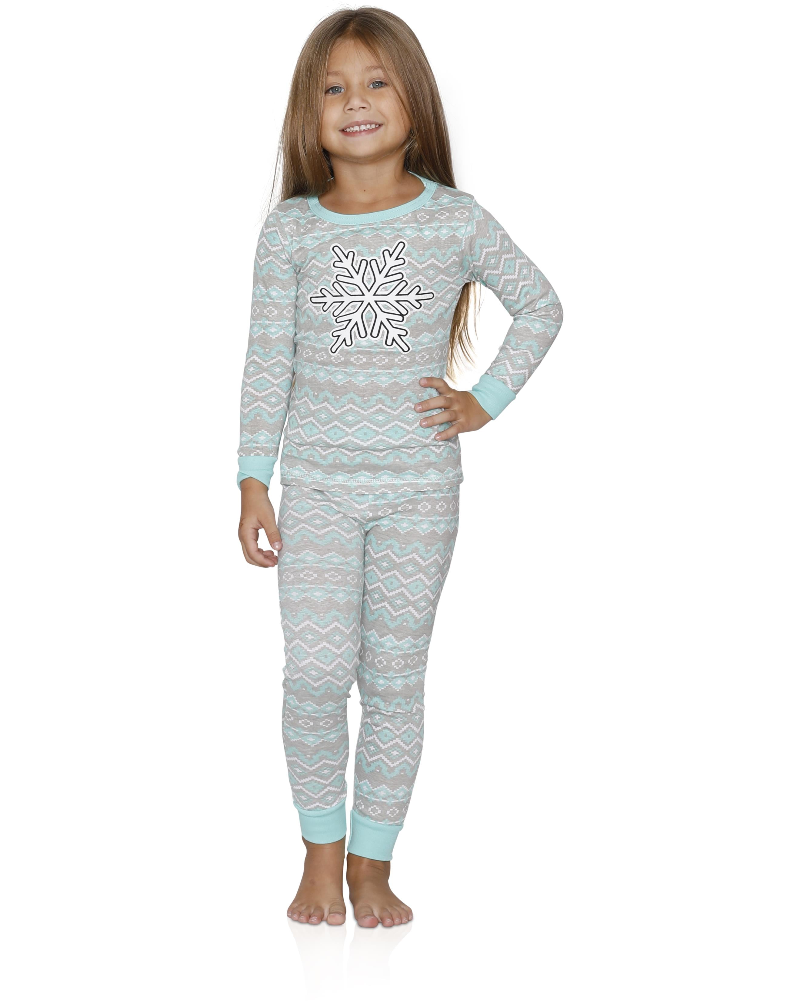 Cozy Couture Girls' Pajama 2 Piece Cotton Sleepwear Set | Walmart Canada
