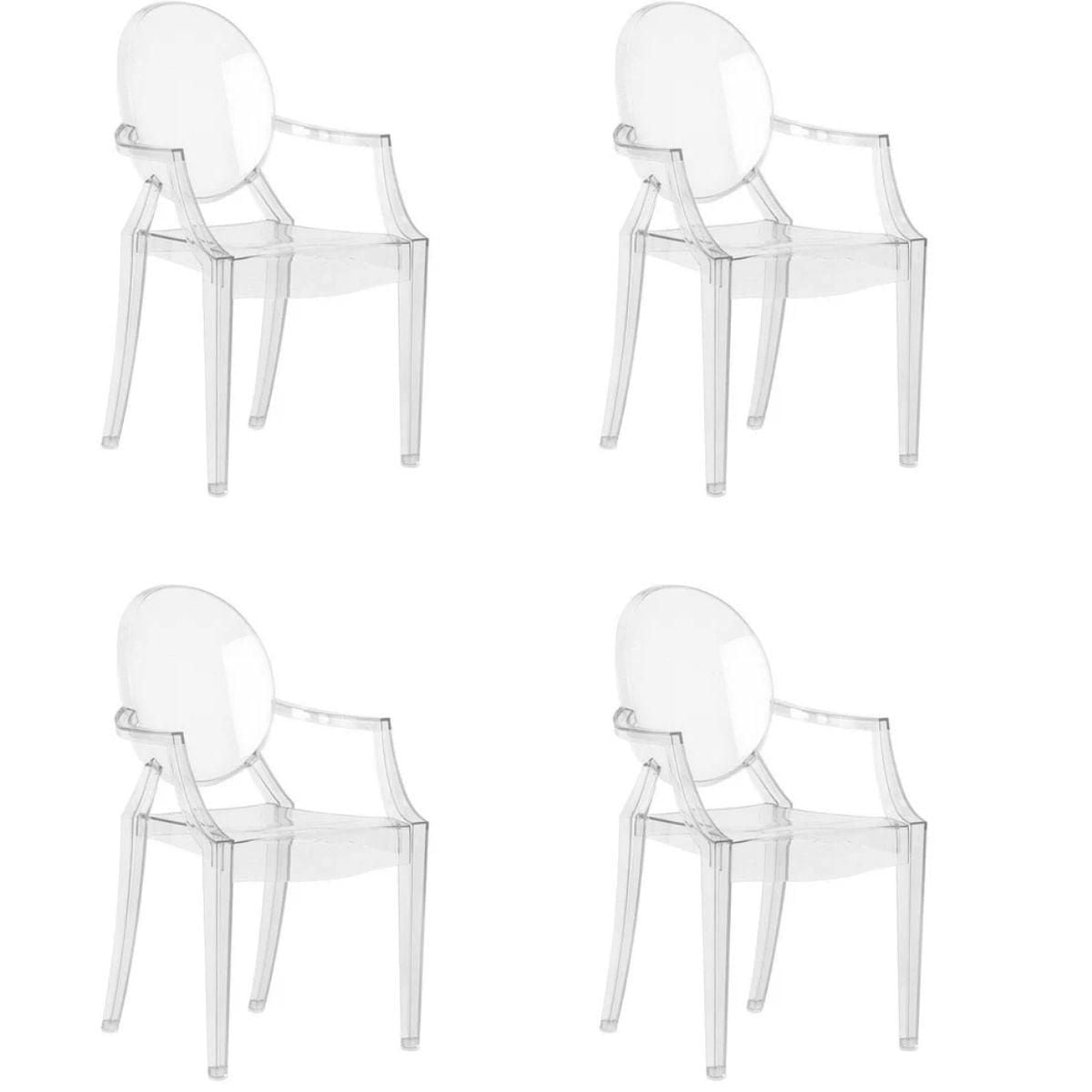 CHAISE ENFANT LILA GHOST LOT DE 4