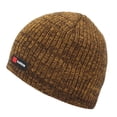 thumbnail image 2 of dianhelloya Warm hat LadyMen Hat Fleece Unisex Letter Decor Knitted Elastic Keep Warm Solid Color Thick Winter Beanie Hat for Daily Wear Yellow, 2 of 8