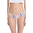 thumbnail image 1 of Tanga pañuelo de encaje ondulado de talle bajo para mujer, 1 of 3