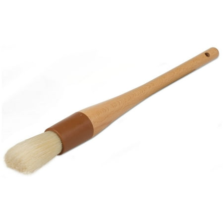 12 Inch Scrub - JB Prince Natural Boar Bristle Round Brush - 12 inch Long