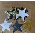 thumbnail image 1 of 2 metros 4 metros láser estrella de cinco puntas pieza redonda flor espejo oro y plata estrella de cinco puntas cumpleaños flor colgante decoración colgante, 1 of 6