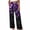 Purple#1, variant on Hvogkswy Lounge Pants for Women Drawstring High Waist Loose Wide Leg Pants Soft Comfy Daily Casual Home Pants with Pockets