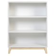 thumbnail image 1 of Alaterre Furniture MOD 48"H Tall 3-Shelf White Wood Bookcase, 1 of 6