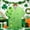 #67-Mint Green, variant on Ceisia Men's St. Patrick's Day Shamrock Heart Scattered Print Short Sleeve Turndown Collar Stretch Casual Shirt Mint Green L Gifts