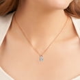 thumbnail image 2 of Lab Diamond Pendant Necklace For Women | 6 Carat IGI Certified Radiant Shape | Love Lock Solitaire Lab Diamond Pendant In 18K Rose Gold | FG-VS1-VS2 Quality | Friendly Diamonds, 2 of 6