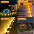 thumbnail image 4 of Solar Ground Lights, 8 Pack 8 LED Solar Garden Lights Outdoor Waterproof Warm White Landscape Lighting for Yard Walkway Patio Lawn Driveway Deck, 4 of 14