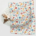 thumbnail image 3 of JUNZAN Waterproof Pet Blanket Dog Blankets, Fast Food 2 Pattern Printing Super Soft Warm,Urine Proof Washable Pet Blanket, 3 of 5