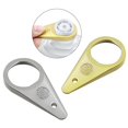 thumbnail image 3 of Bottle Opener - Magnetic Fridge Opener Design, Durable Metal Tool for Home, Kitchen, or Bar Accessories 2Pack（(Silver)+gold）, 3 of 5