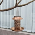 thumbnail image 5 of VBVC 2 In 1 Bird Feeder With Solar Street Lamp Waterproof Garden Birdhouse Metal Tray, 5 of 6