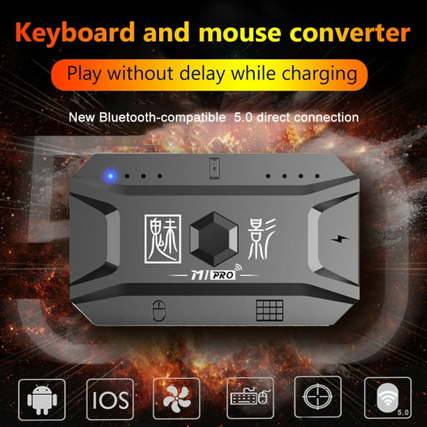 M1Pro Gamepad Controlador móvil Convertidor de teclado y mouse BT5.0 para PUBG