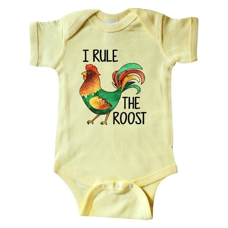 

Inktastic Farmer I Rule The Roost Rooster Gift Baby Boy or Baby Girl Bodysuit