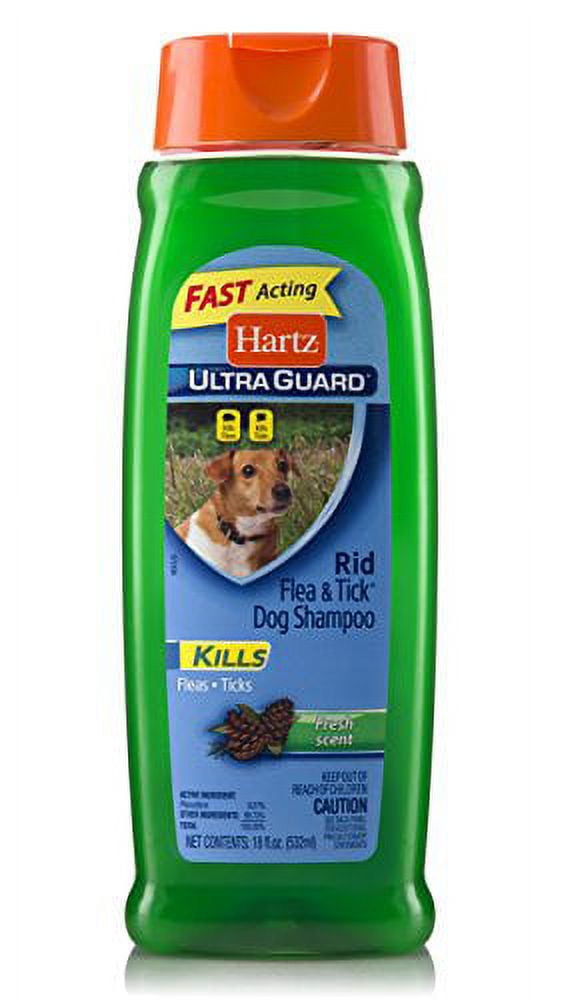 Hartz UltraGuard Rid Flea Tick Shampoo for Dogs Fresh Scent 18 oz