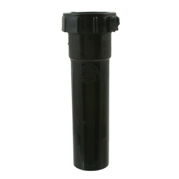 Westbrass 109606 1-1/2" x 6" Poly Slip-Joint Bath Drain Waste Assembly Extension Tube, Black