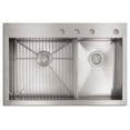 thumbnail image 2 of Kohler K-3839-3 Vault 33" Double Basin Top-Mount/Under-Mount 18-Gauge Stainless Steel, 2 of 6