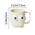 thumbnail image 3 of Nmdmisc Cute Cartoon Bathroom Toothbrush Cups,Bathroom Tumbler Cup,Tooth Brush Holders,Plastic Household Drinking Cups,Dishwasher Safe Water Mugs for Kids Couples Friends, 3 of 6
