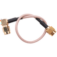 thumbnail image 2 of 4X 6 Inch SMA Male to SMA Right Angle Male Plug Jumper Pigtail Cable RG316, 2 of 5