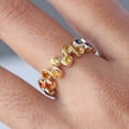 thumbnail image 5 of Multi Sapphire Eternity Band Ring, Zig Zag Ring, Colorful Eternity Band, Thick Band, Rainbow Sapphire Engagement Ring, Delicare Proposal Ring, 5 of 5