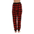 thumbnail image 3 of #followme Buffalo Plaid Flannel Pajama Joggers for Womens (Buffalo Plaid, 3X), 3 of 3