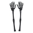 thumbnail image 2 of D-GROEE 2Pcs Realistic Looking Skeleton Arm Stakes Plastic Skeleton Hands for Halloween Props Decorations, 2 of 7