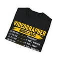 thumbnail image 4 of Vidoegrapher Hourly Rate Labor Rates Funny Novelty Unisex Softstyle T-Shirt, 4 of 4