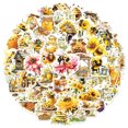 thumbnail image 2 of Paquete de pegatinas con bonitos dibujos animados de abeja, 50 unidades, para niños, 2 of 2