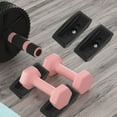 thumbnail image 3 of BESTOYARD 8 Pcs Dumbbell Holders Dumbbell Rack Cradle Black PP Simple Design for Workout Space, 3 of 8
