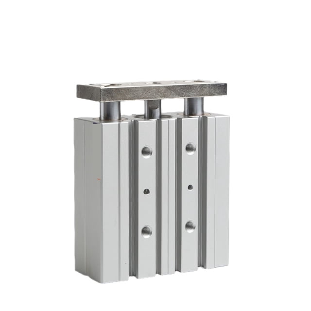 Compact Guide Cylinder Thin Three Axis Air Pneumatic Cylinder With Guide Rod TCM12X10S TCM16X20S TCM12X25S TCM12X50S TCM16X60S ,Double Acting