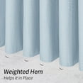 thumbnail image 5 of Waffle Fabric Shower Curtain, Heavyweight Cloth Shower Curtains for Modern Hotel Bathroom Decor, Waterproof & Wrinkle Resistant, 5 of 7