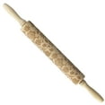 thumbnail image 1 of TIMIFIS Rolling Pin Wooden Easter Bunny Carrot Rolling Pin Printed Dough Stick Kitchen Gadgets, 1 of 2