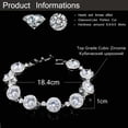 thumbnail image 6 of Fashion Multicolored Round Pave CZ Stone Bracelet for Women Brides Wedding Party, 6 of 9