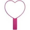 thumbnail image 2 of Heart-Shaped Travel Handheld Mirror, Cosmetic Hand Mirror with HandleRose Reditem_package_quantity:1;, 2 of 4