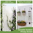 thumbnail image 6 of FOOWIN Outdoor Metal Privacy Screen Galvanized Decorative Screen, White, 6 of 9