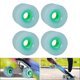 thumbnail image 1 of 4 piezas ruedas de monopatín 51 mm x 70 mm al aire libre clásico PU Cruiser Longboard rueda de repuesto mantener cojinete PU cubierta protectora agarr Verde Soledad ruedas de longboard, 1 of 9