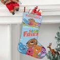 thumbnail image 2 of Sago Mini Amigos Tema: Calcetines de Navidad, fino lino blanco para colgar en escaleras y chimenea, decoración navideña para el hogar, regalo de Navidad.54cm×38cm, 2 of 5