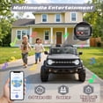 thumbnail image 5 of Licensed Ford Bronco 24V 2 Seater Truck Battery Powered Ride on with Remote Control & Bluetooth, Electric Car for Kids Toddler, Gray, 5 of 9