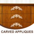 thumbnail image 3 of Unpainted Wooden Carved Appliques for Furniture Decoration for Bed Door Cabinet Wardrobe European Style Wood Carving Decals, 3 of 4