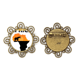 thumbnail image 1 of Mapa de Savanna Elephant de fauna silvestre de África Broche de flores, regalo de joyería para mujeres y niñas Unbranded M, 1 of 3