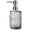 Grey, variant on TeamSky Glass Hand Soap Dispenser with Diamond Design, 12 Ounce Dish Soap Dispenser for Bathroom and Kitchen, Pump Bottle Dispenser(Gray)