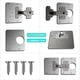 thumbnail image 4 of Reparación De Bisagra, Accesorio De Reparación De Placa De Acero Inoxidable Para Ventana De Cajón De Muebles De Gabinete Advancent HA039581-02, 4 of 6