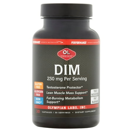 Olympian Labs DIM Capsules, 250 mg, 30 count (Best Dim Supplement For Men)