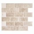 thumbnail image 1 of Smart Tiles Peel and Stick Backsplash, 4 Adhesive Tiles, Subway Beige, 10,95"x9,7", 1 of 1