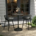 thumbnail image 3 of Kurv 24" Counter Height Bistro Table Black, 3 of 5