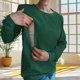 thumbnail image 2 of Tops de otoño para mujer,Sudadera con capucha de lactancia para mujer, manga larga con cremallera, mezcla de poliéster, cuello redondo informal para uso doméstico, sopatenor, 2 of 9