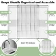 thumbnail image 5 of Sorbus Expandable Silverware Organizer – Adjustable Kitchen Drawer Tray for Utensils, Flatware, and Cutlery Storage, Clear, 5 of 10