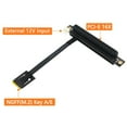 thumbnail image 4 of AOOOWER M.2 Key A+E Interfaces to PCIe 16X Adapter Extension Cable with 6Pin Power, 4 of 9