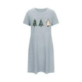 thumbnail image 2 of WJHWSX Womens Nightgown,Nightgowns for Women,Moisture Wicking,Comfort Fit,Printed,Blue,M(US:6), 2 of 5