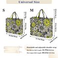 thumbnail image 2 of FORMRS Womens Corduroy Tote Bag Crossbody Shoulder Handbag with Pocket, Beige Flower Pattern, 2 of 7